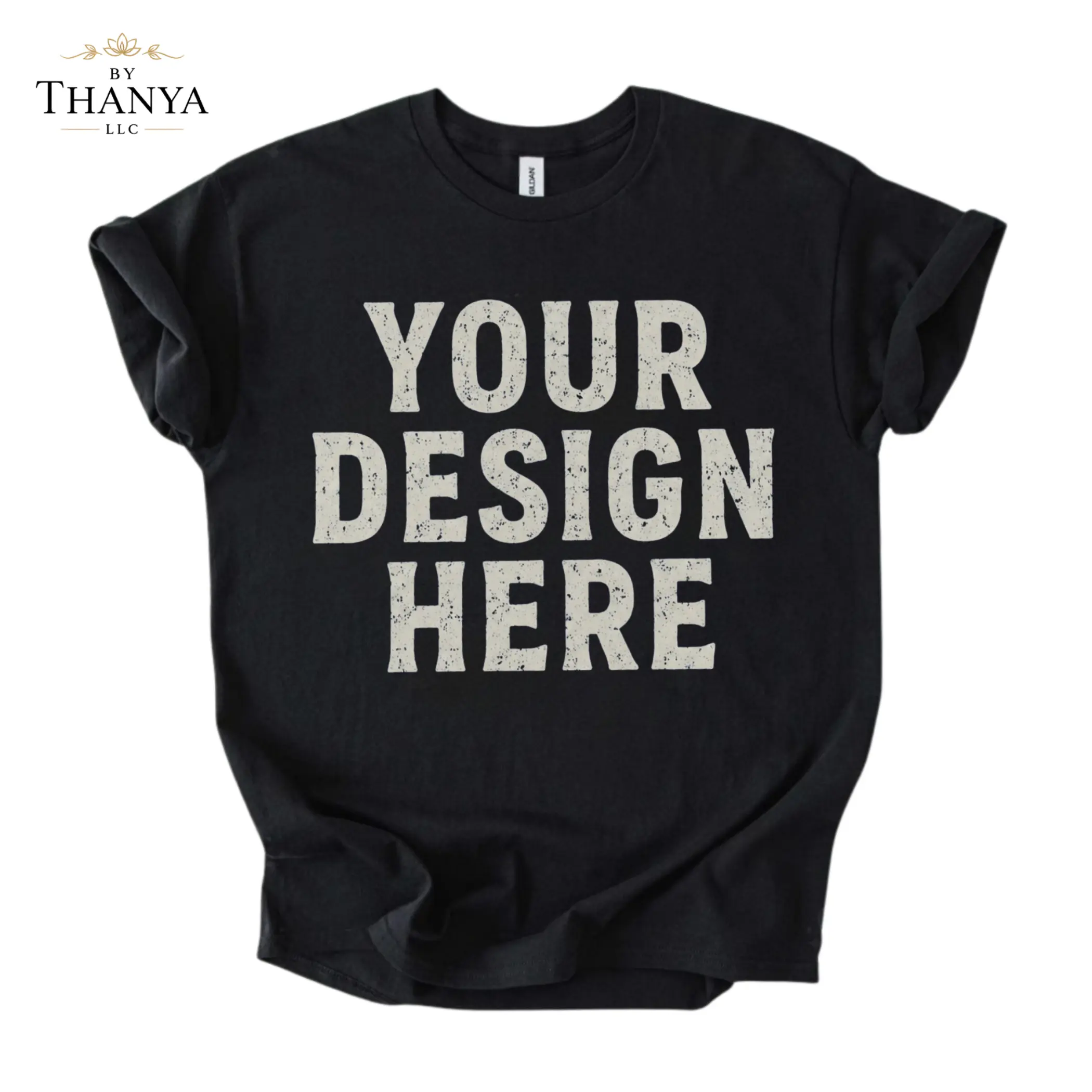 Custom T-Shirt for Men and Women, Personalized Design Print, Short Sleeve Crewneck Graphic Tee, Birthday and Family Event Gift - By Thanya LLC