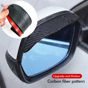 2PCS Mirror Rain Visor Eyebrow, Side Mirror Rain Guards, Covers for Car Uniservial Fit 2 Pack