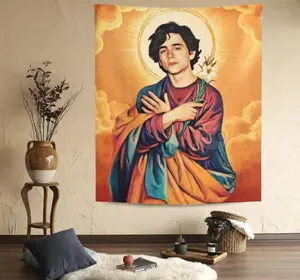 Funny Meme Tapestry | Hippie, Wall Hanging, Gimic, Joke, Gift, Room Decor, Jesus, God, Our Savior, Cute, Timothee Chalamet, Accessories, Gag