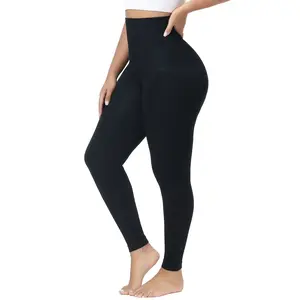 Leggings for Women Tummy Control  High Waisted Compression  Shaping Leggings Non-See-Through Black Yoga Pants