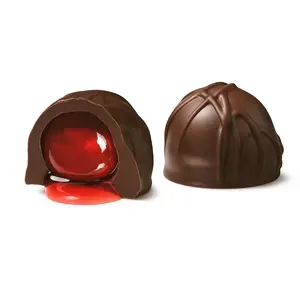 Andy Anand Sugar-Free Vegan Dark Chocolate Cherry Cordial Truffles – 24 Pc Gift Box, 60% Cocoa Butter, Decadent & Healthy.