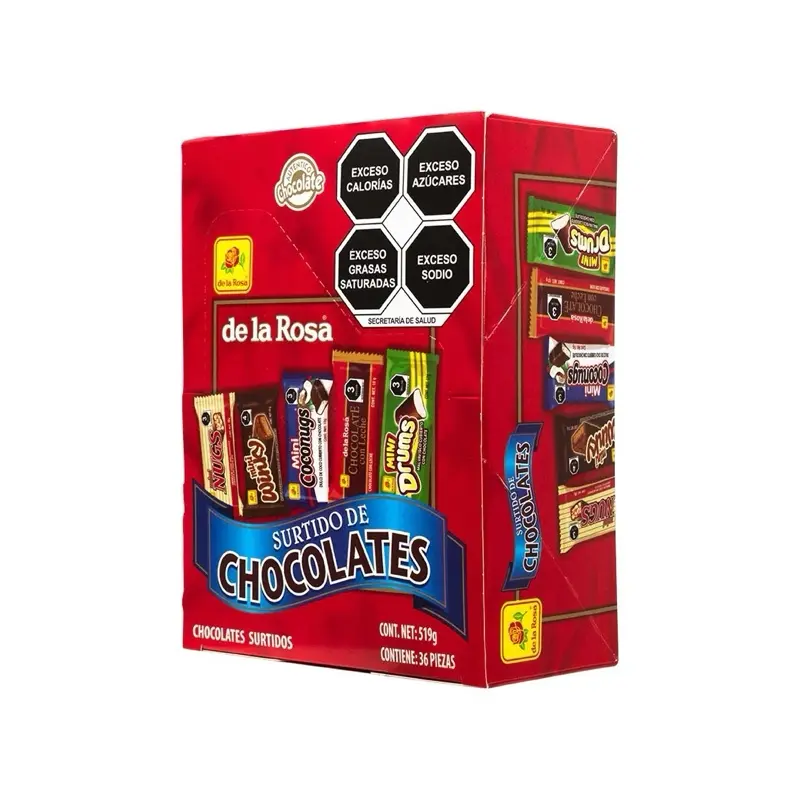 De la rosa surtido de chocolates | 36pc | 519g