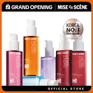 No.1 Hair Serum in Korea for Smooth & Shiny Hair | for Every Hair Type & Concern, Frizz-free, Damage Repair, K-Idol Shine Finish | Mise En Scène | Perfect Serum Collection (7 types)