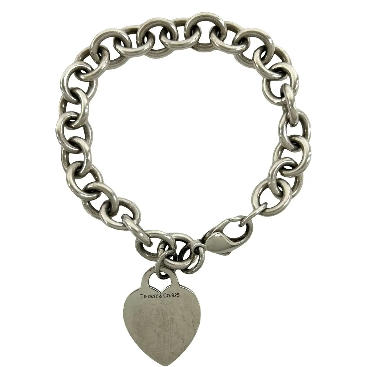 Pre-owned Tiffany & Co. Sterling Silver 925 (Ag925) Small Leather Goods TIFFANY&Co. Return to Tiffany Silver Bracelet