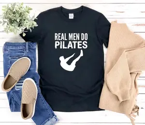 Real Men Do Pilates, Funny Pilates Shirt, Funny Workout Shirts, Pilates Gifts, Exercise Shirt, Fitness Shirt, Pilates T Shirt