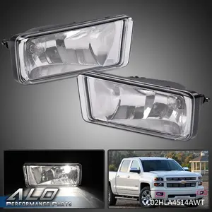 Fit For 07-13 Chevy Silverado 1500 2500 3500 Tahoe ​Clear Bumper Fog Lights Pair