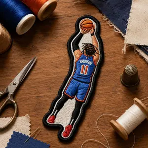 Brunson 11 Embroidered Patch, New York Iron On Patch, Sports Gift