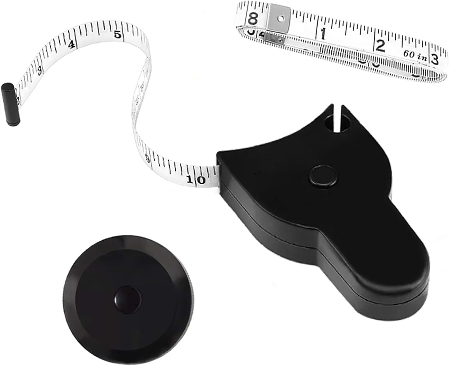 Automatic Telescopic Tape Measure, Body Measure Tape 60 inch (150cm), Self-Tightening Retractable Measuring Tape for Body Accurate Way to Track Weight Loss Muscle Gain by One Hand