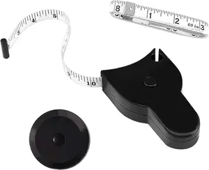 Automatic Telescopic Tape Measure, Body Measure Tape 60 inch (150cm), Self-Tightening Retractable Measuring Tape for Body Accurate Way to Track Weight Loss Muscle Gain by One Hand