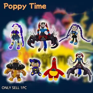Poppy Time 5 Monster Clown Soft Plush Toy, Lily Braid Big Mouth Horror Game Stuffed Animal, Unisex Plushie Collectible