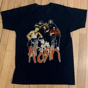 [SALE UP TO 30%] 90s Korn Band Tour Vintage Black Cotton Tshirt Size S-4XL Unisex Shirt Made Using 100% US Cotton, Design & Printed In The USA.