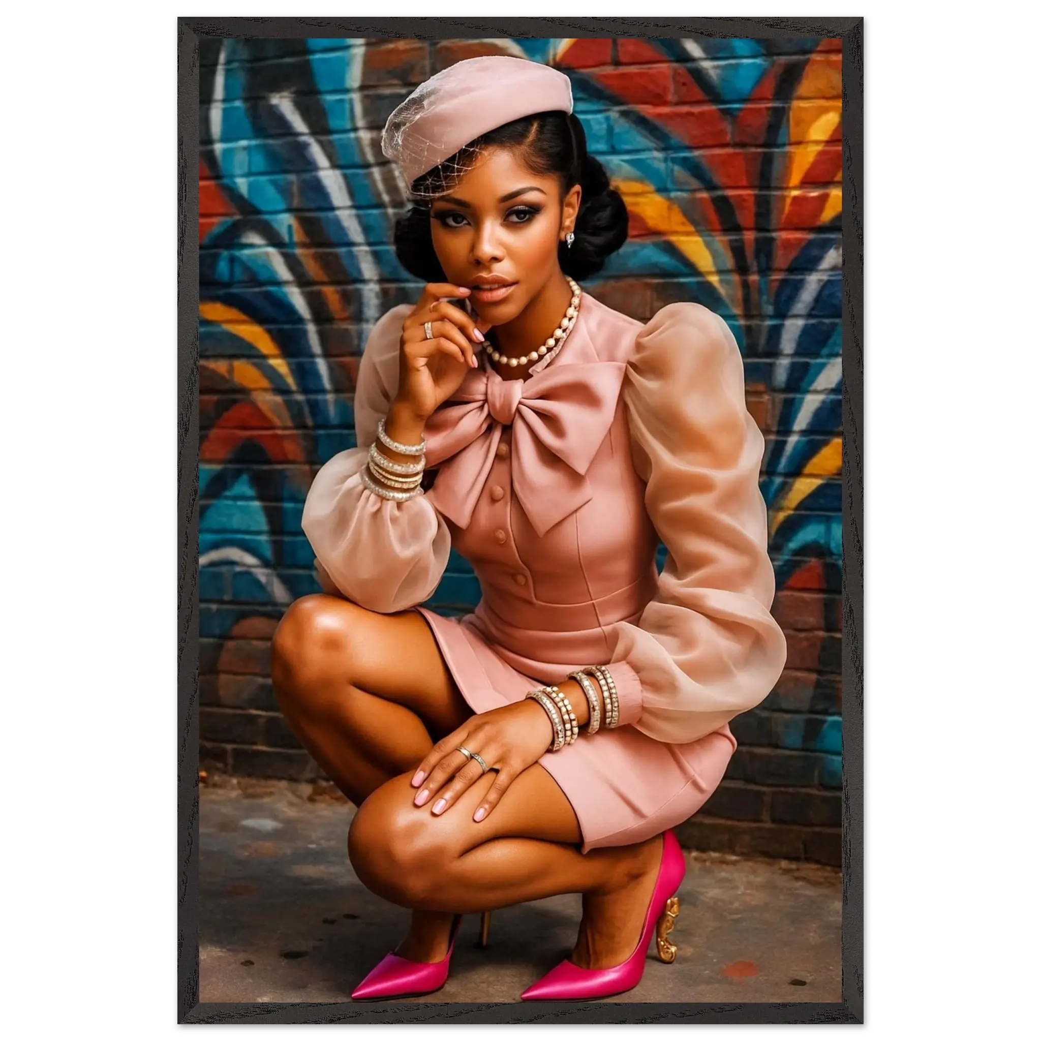 Debutante- Wooden Framed Poster 60x90 cm / 24x36″ - Premium Wooden Framed Poster With Premium Matte Paper