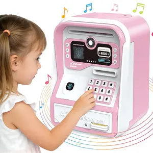 Electronic Piggy Bank, With Password Code Lock, KidsCoin Money Savings Box, Safe Cash CoinCan Toy, Mini ATM Banks for 3-16 Year OldBoys Girls, Christmas Birthday Gifts forChildren
