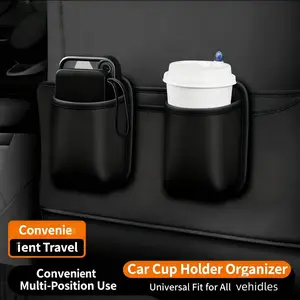 Universal Car Cup Holder Door-Side Storage Box for CupsMulti-Functional Drink Rack for Car Seat Backs SecureGrip No Spills