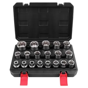 1/2 Impact Socket Set, Multi-purpose 12-point Socket Set, Anti-slip & Anti-wear Socket Set, Professional Hand Tool for Car Repair, Impact Sockets Set