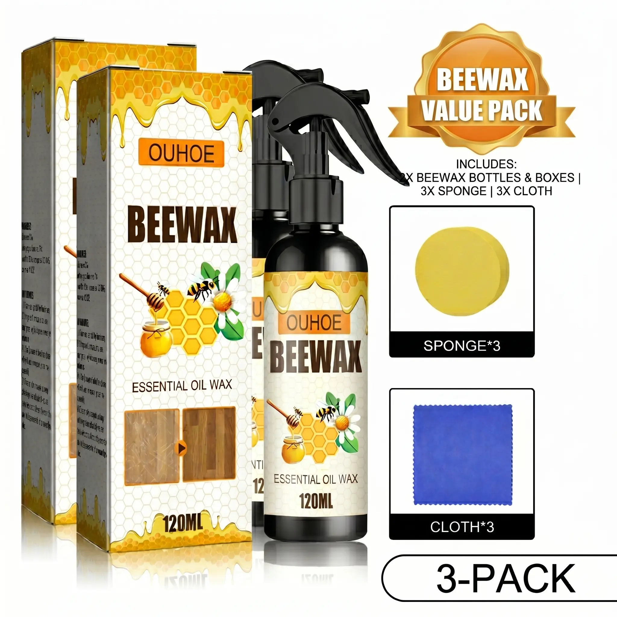 2 Bottles - Full Home Wood Care Kit