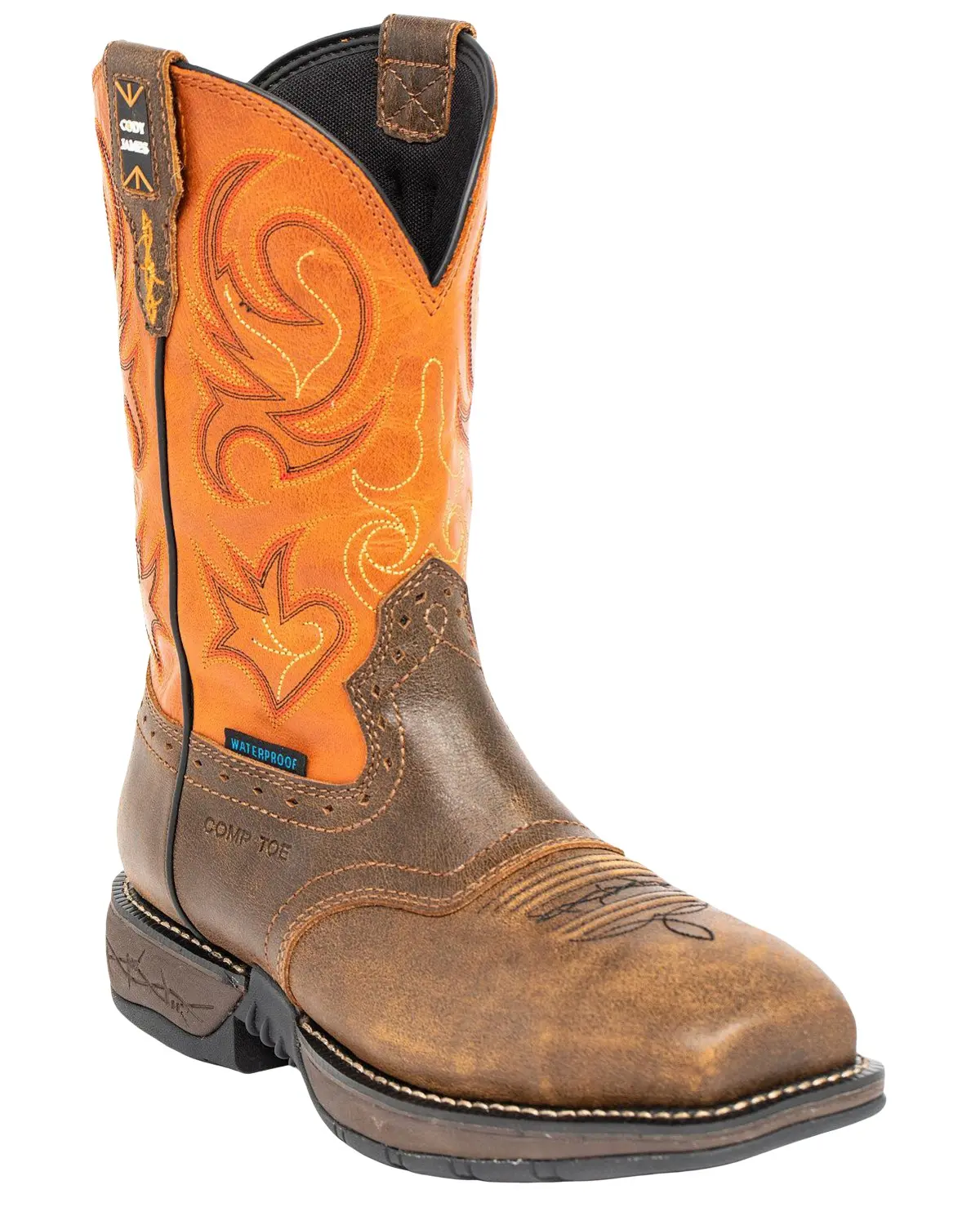 Cody James Men's Men'S 11" Nano Lite Waterproof Western Work Boot - Mlbp-3-B