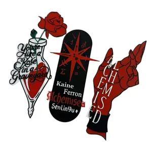 Alchemised Bookmark Set - Bookish Gift - Senlinyu Merch - Kaine Ferron Alchemised - Book Merch with Unique Rose and Compass Design