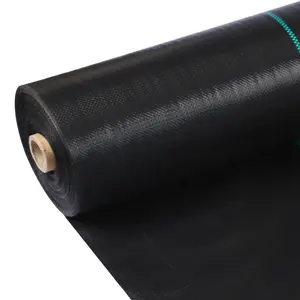 Heavy-Duty Woven Weed Barrier Landscape Fabric, 2.4oz / 3.2oz All-Weather Polypropylene Ground Cover, Breathable Permeable Weed Control Mat for Driveways, Gardens, Flower Beds and Greenhouses, Easy Installation, Multiple Available Sizes