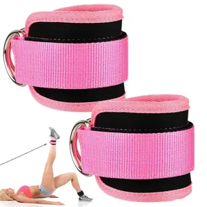 Cable ankle straps, cable kickback ankle cuffs, hip & leg training ankle wraps, fitness hip & leg resistance bands, glute kickback trainer, leg extension fitness accessories