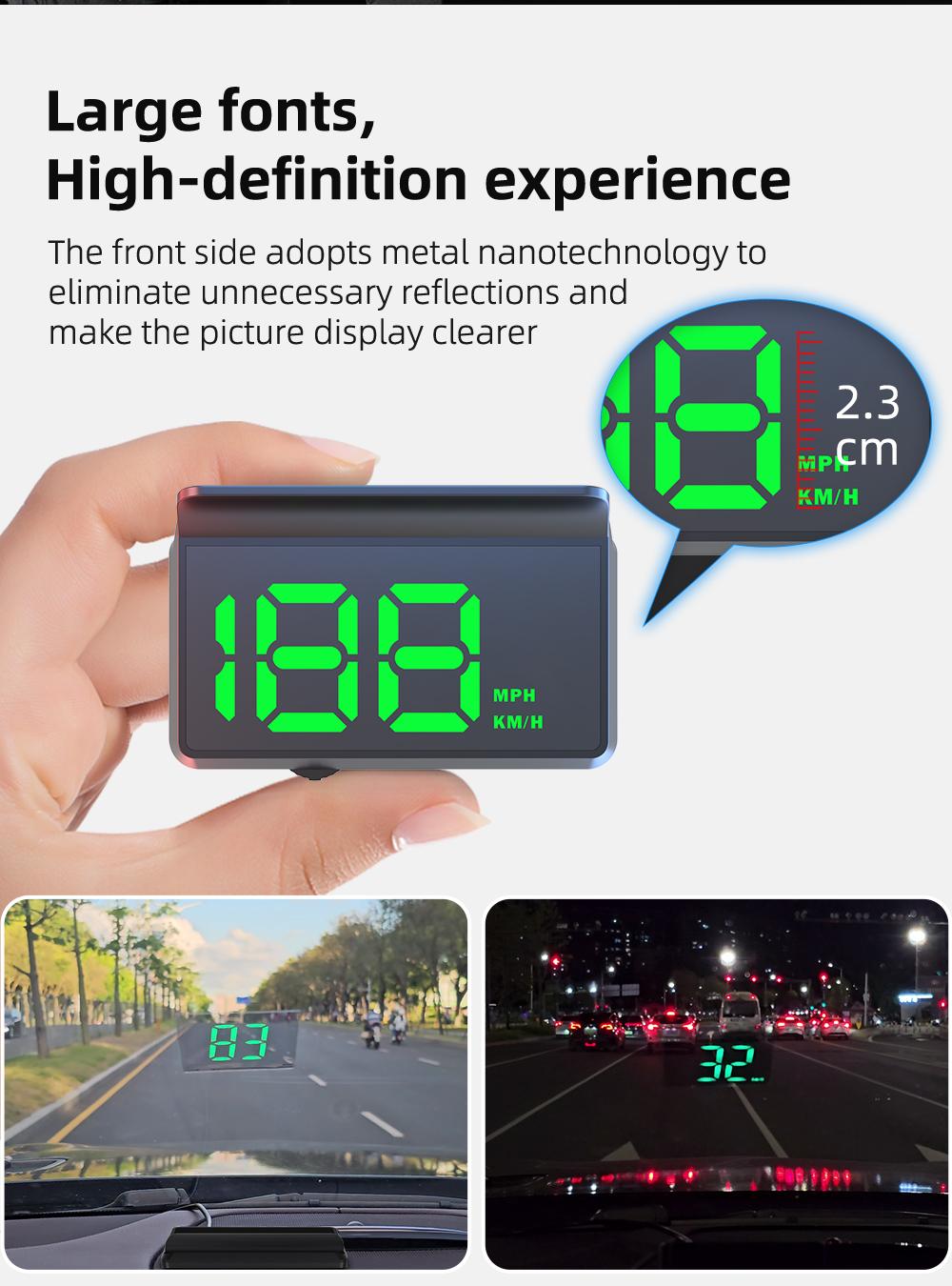 W2 GPS Head-Up Display Projection Speedometer Projector Display Digital Speed KMH HUD For Vehicles Auto Electronics Accessories W2 GPS Head-Up Display Projection Speedometer Projector Display Digital Speed KMH HUD For Vehicles Auto Electronics Accessories