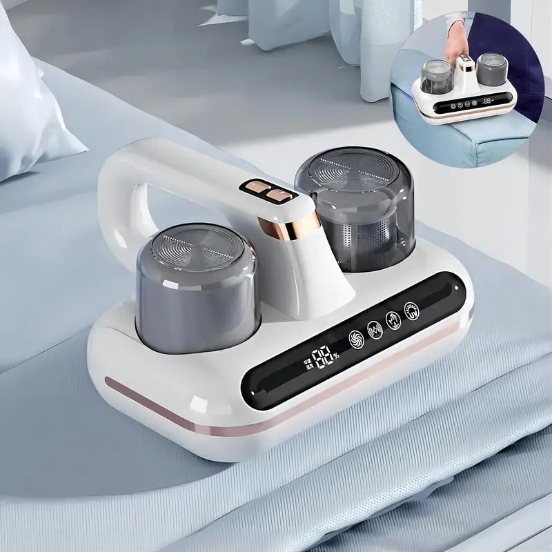 5-In-1 Cordless Mattress Bed Vacuum Cleaner, Strong Suction Mite Removal, Cordless Vacuum, Carpet Cleaner ,Low Noise,Suitable for Dust, Pet Hair, Etc. Humidity Values Families