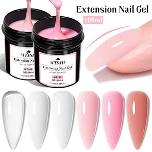 Mtssii 100ML Nail Extension Gel, Soak Off Gel, Uv Gel Manicure, Builder Gel for Nail Extensions, Easy to Apply, Manicure & Protection, Salon Equipment, Nail Art Supplies, Nail Care