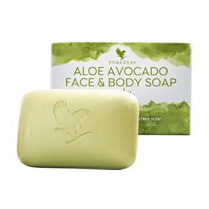 Forever Aloe Avocado Face & Body Soap Pure Gentle with Citrus Scent 5 oz 142 g for All Skin Types Natural Ingredients Rich Texture Vegan Friendly Cleansing Aroma