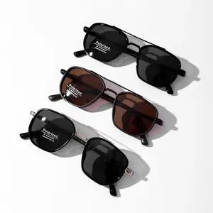 3-Pack 2026 Fall & Summer Double Beam Geometric Frame Sunglasses | Unisex Back to School Fashion Eyewear | UV Protection & Lightweight Stylish Design | Perfect Travel Accessory for Summer Outfits, Vacation Looks & Daily Casual Wear,summerwins
