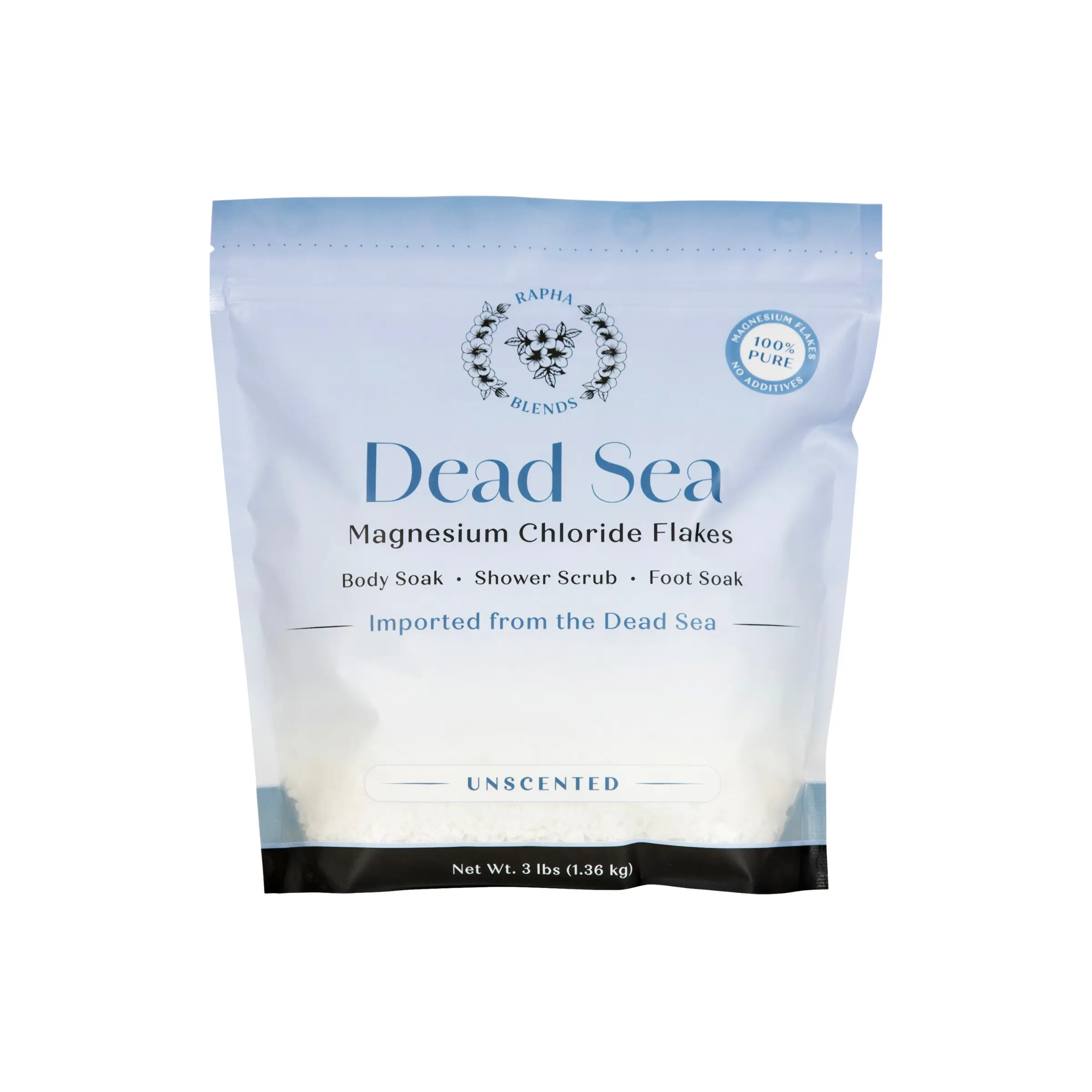 Pure Dead Sea Magnesium Chloride Flakes
