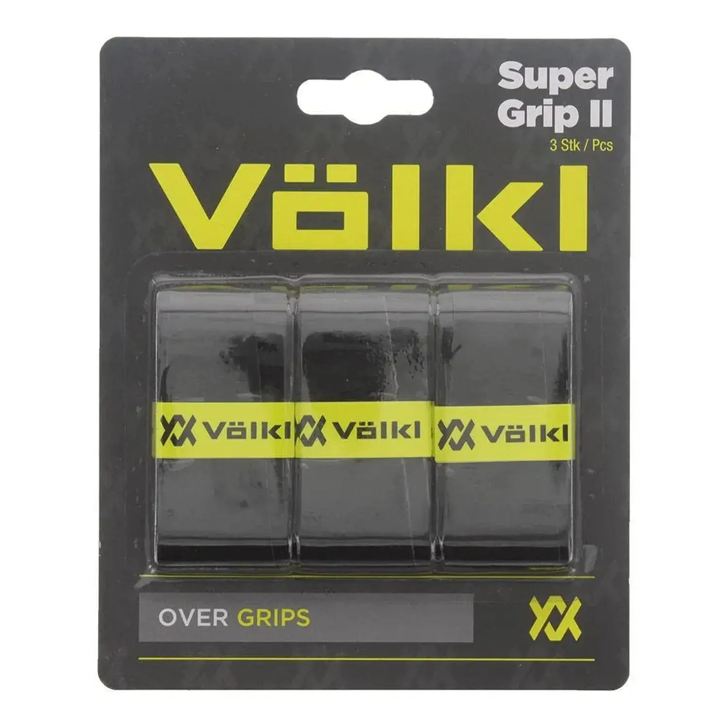 Super Grip II Tennis Racket Overgrip 3 Pack, Ultra Thin Polyurethane Grip with High Tack for Enhanced Feel and Performance, Black, Racket Grip