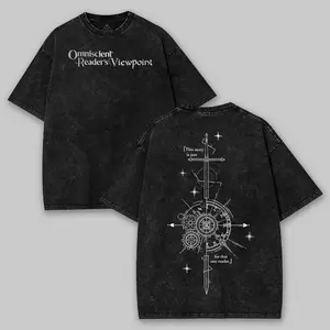 valentine shirts Omniscient Reader's Viewpoint Manhwa Vintage Washed Graphic Tee Unisex Heavyweight Soft Cotton T-Shirt, Manhwa Tshirt, Webtool Tee, Manhwa Tshirt