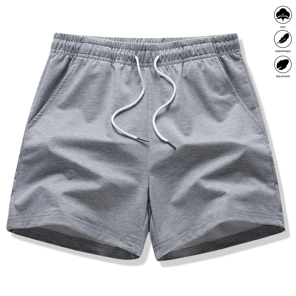 Pack of 5 women’s shorts: athletic shorts, casual shorts, solid color, drawstring elastic waistband; suitable for outdoor sports, fitness, running, and casual wear; women’s shorts, summer clothing.