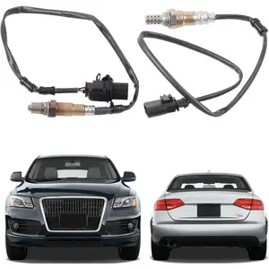 Oxygen Sensor Compatible with Audi Q5 2011-2017 2.0L, Audi A4 2009-2016 2.0L, A6 2012-2015 Upstream & Downstream O2 Sensor 2PCS Set Replaces# 250-24672 250-25040