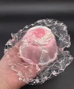 Frozen Butter large strawberry cream pudding taba squishy toy