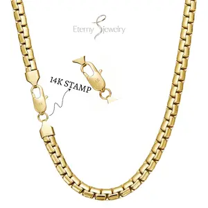 14K Real Gold Plated Miami Cuban Necklace Anti-Rust Stainteel Fade-Resistant Hypoallergenic Unisex Adults Jewelry for Men and Women 7mm Available in 18in to 24in Inches Tarnish-Free Hip Hop Jewelry