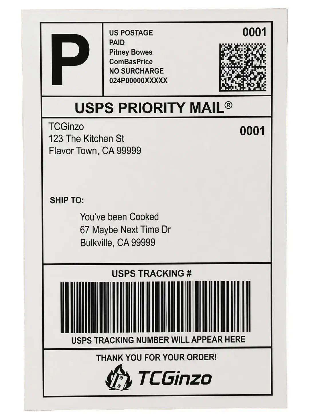 Shipping Label