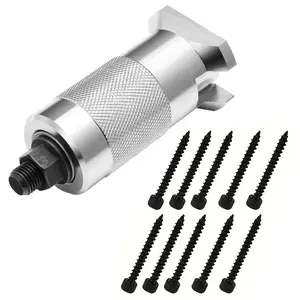 Lock Core Puller with 10 Auxiliary Screws, Multi-Function Puller, Stainless Steel Material, Durable and Versatile Tool, Removal Tool Kit