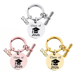 1/2Pcs Class of 2026 Graduation Keychains Keyring Gruduation Party Favors Gifts