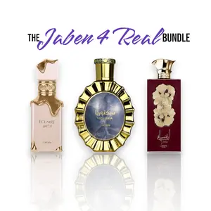 The Jaben4Real Bundle | Lattafa Perfumes | Victoria | Eclaire | Ansaam Gold | 100 ML - 3.4 oz | Eau De Parfum | Vanilla, Caramel & Honey Notes