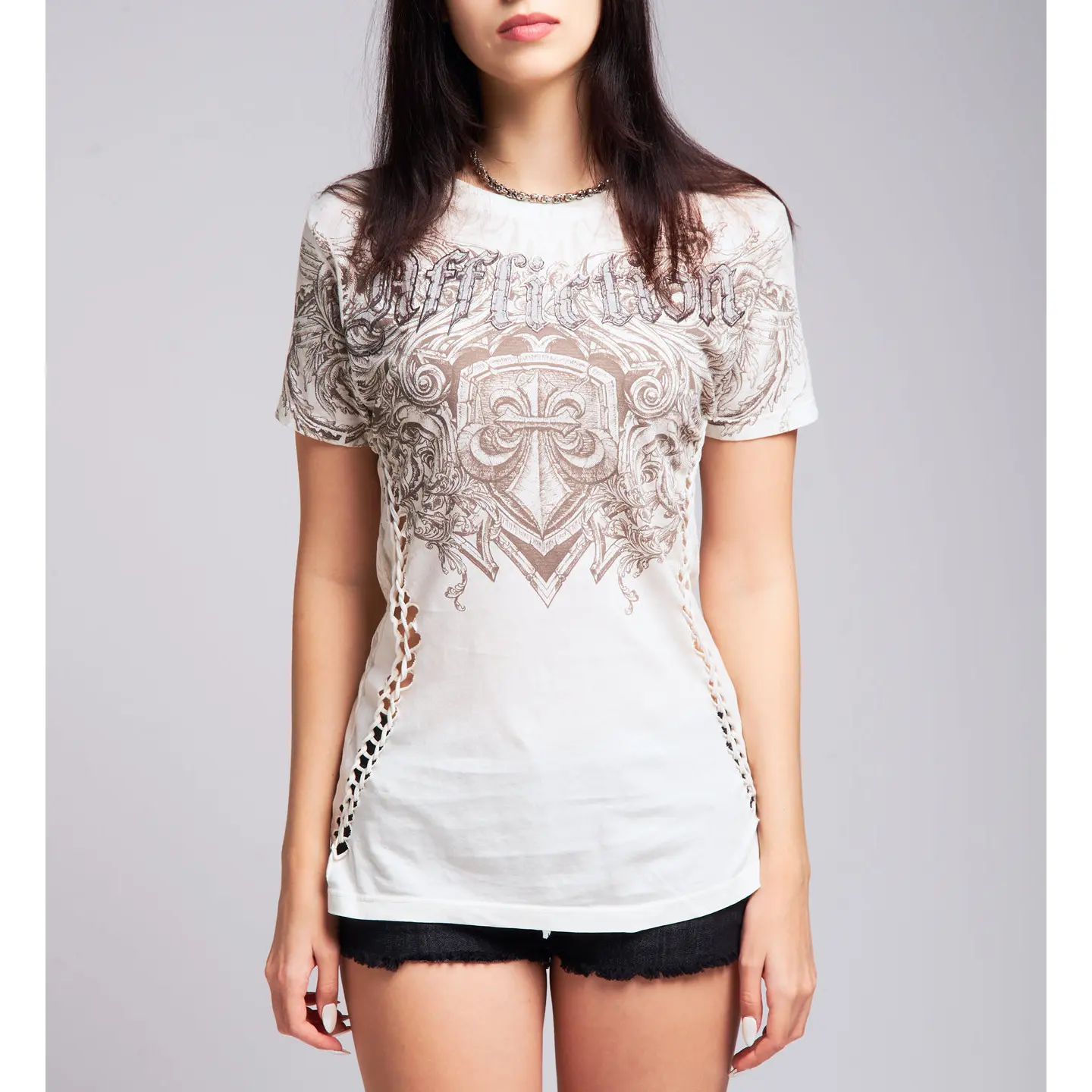 Affliction Women's T-shirt Residual Chaos