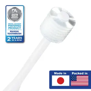 Brilliant Sensitive Toothbrush, Over 15,000 Bristles Great for Diabetics, Seniors, Sensitive Teeth/Gums, White Oral Comfort Compact Gentle
