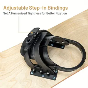Multigot Sledding Board Skiing Board W/Adjustable Foot Straps Winter Sports Snowboarding