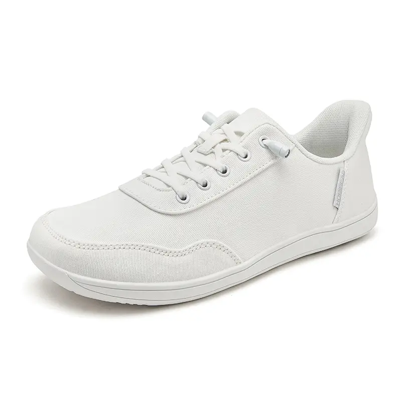 HOBIBEAR Womens Mens Hands Free Slip On Sneakers Comfort Wide Minimalist Barefoot Canvas Shoes