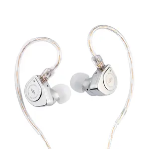 Linsoul SIMGOT EW200 HiFi IEM Wired Earphones, Dual Magnetic Circuit & SCP Diaphragm, All-Metal Hi-Res In-Ear Monitor with Mic, 3.5mm & DSP, for Music & Gaming，wired earphones，iem earbuds gaming,father'sdaygifts summerwins
