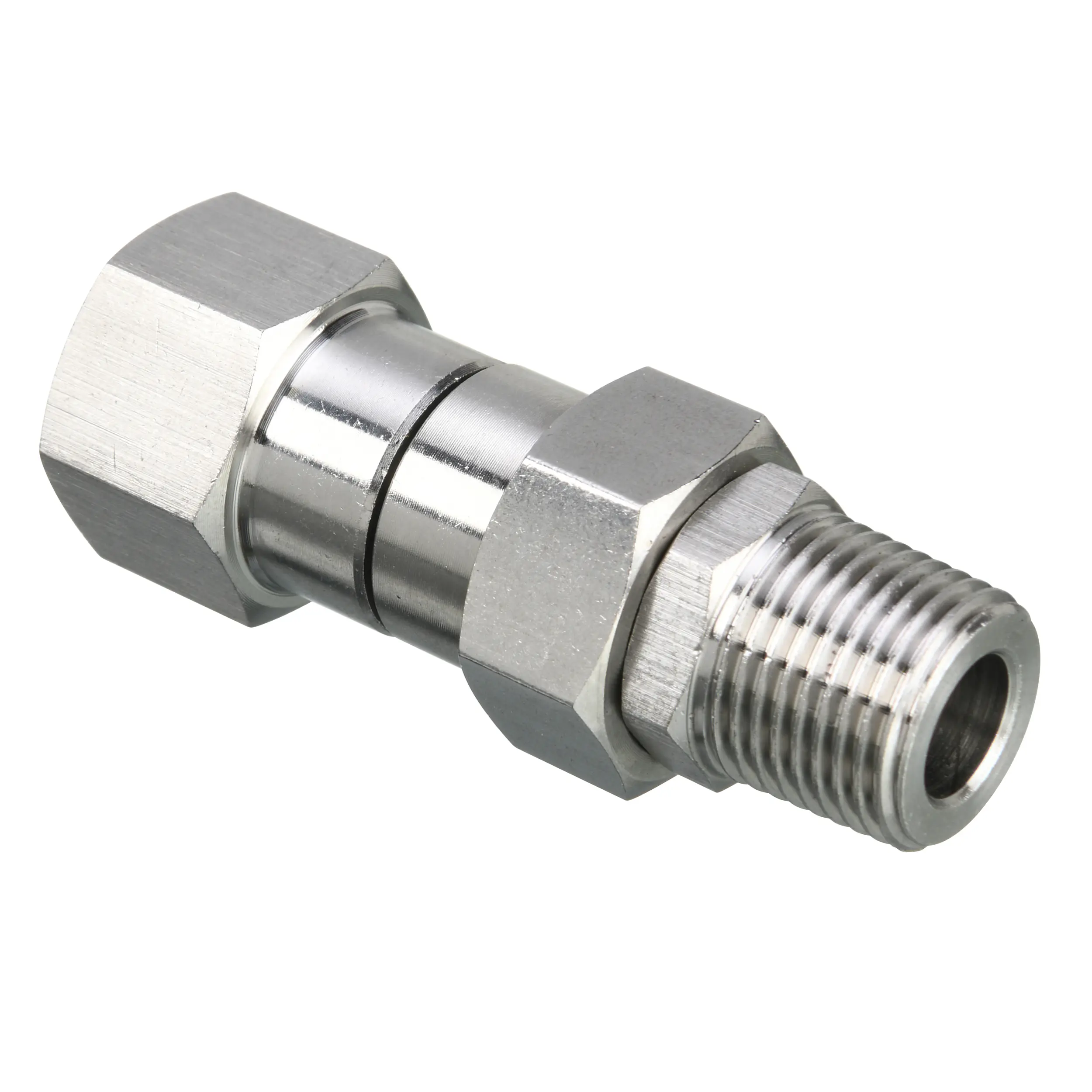 M MINGLE Stainless Steel Pressure Washer Swivel Fitting - 3/8 in NPT Male Thread, 4500 PSI Max, 360° Rotation, Kink Resistant Hose Connection, Hot/Cold Water Compatible Hardware [DealsForYouDays]