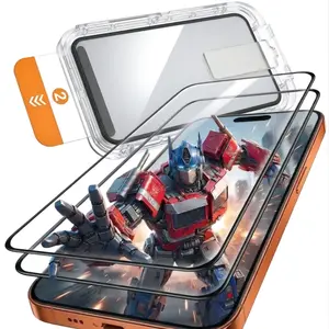 TRANSFORMERS Privacy Screen Protector Set for iPhone 17 Pro Max / iPhone 16 Pro Max / iPhone 15 Pro Max (2-pack), Screen Protector, Privacy Tempered Glass Screen Protector, 9H Hardness – HD Version