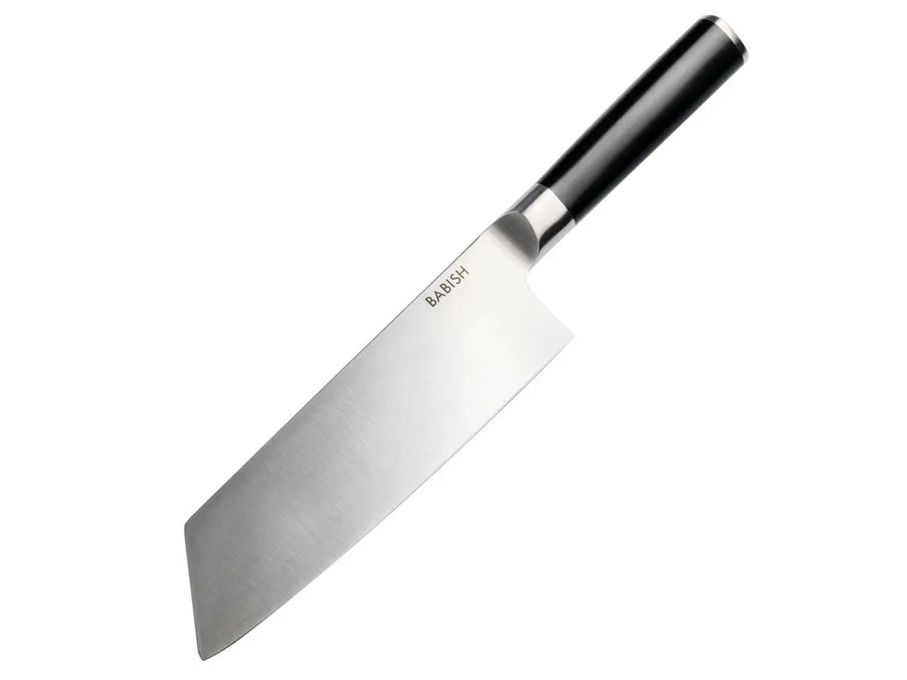 Babish 7.5 Inch High-Carbon Stainless Steel Full Tang Clef Knife in Black