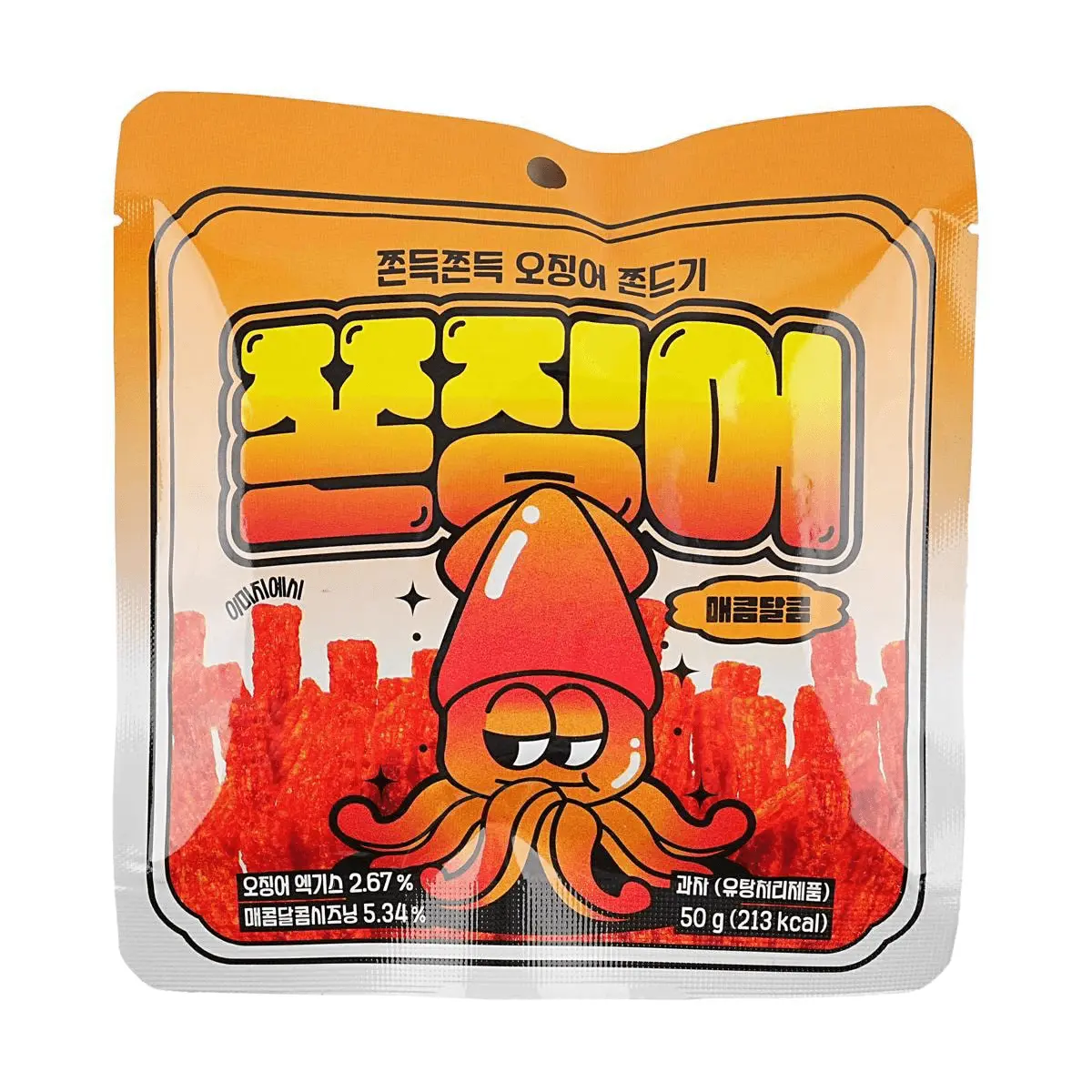 JJONCHELIN Squid Cracker Hot & Sweet 1.76 oz