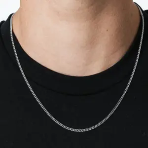 Chain - Classic Silver Tone Link Necklace for Everyday Wear